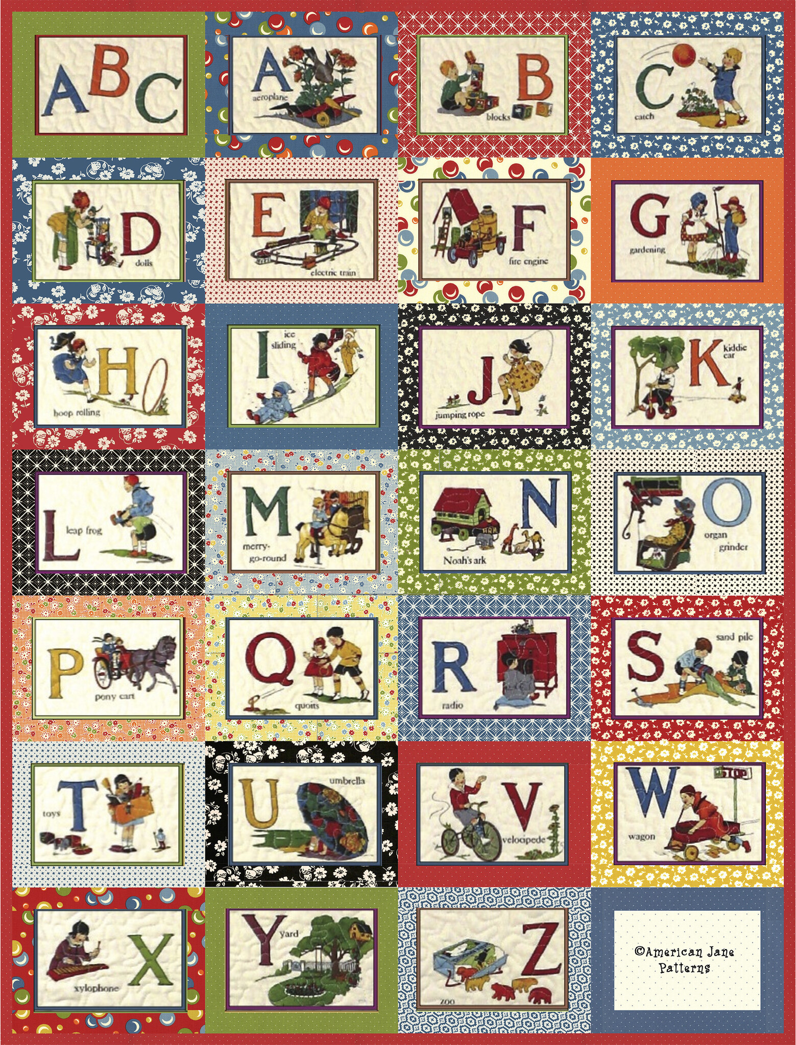 Abc Patternes Patterns | ABC Quilt Pattern | American Jane