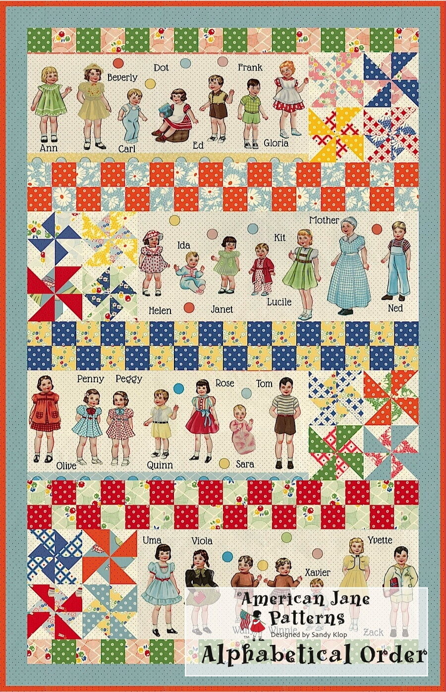 Ordering Patterns Patterns | Alphabetical Order Quilt Kit by American Jane | American Jane